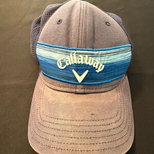 Callaway Blue and Teal Gradient Logo Mesh Back Cap